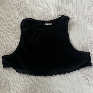We The Free Black Crop Top